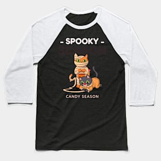 Spooky Season Candy Season Baseball T-Shirt